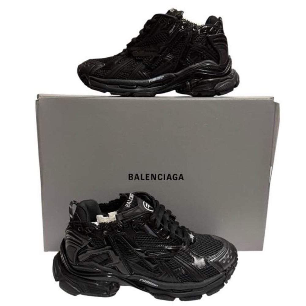 Balenciaga Runner Track Sneakers Low Black Size 9